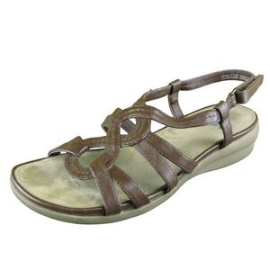 YUU Moria Women Gladiator Sandal Shoes Size 8.5 Medium Brown Synthetic
